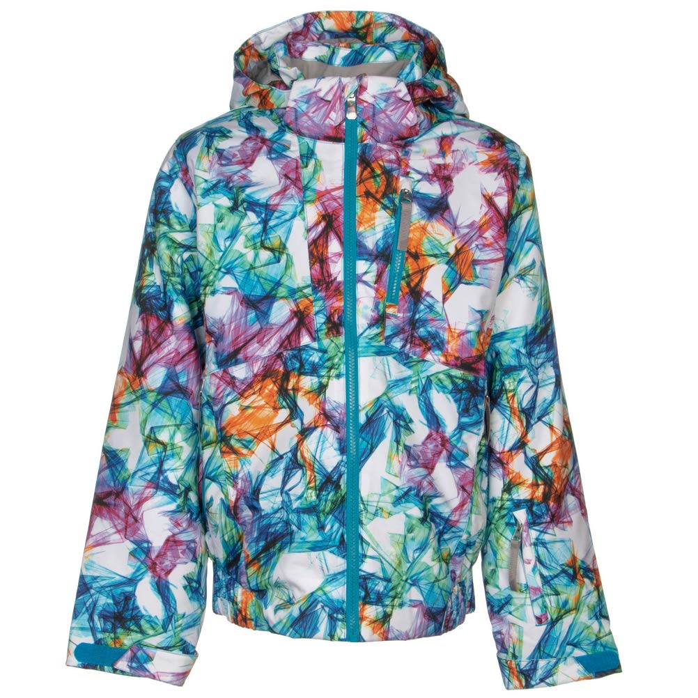 Spyder Girl's Lola Jacket - Waterproof Kids Winter Coat with Hood, Full Zip Fleece Lined Outerwear for Cold Weather - Perfect for Snow Play, Skiing & Outdoor Activities