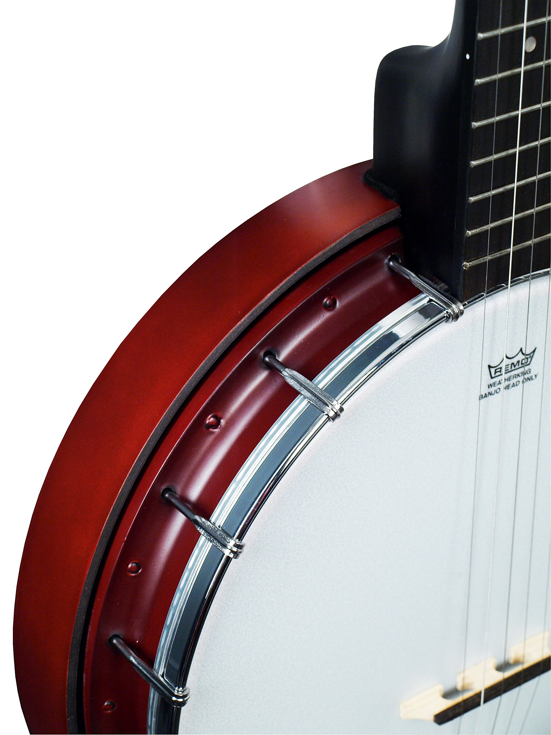 Morgan Monroe RT-B01 5-String Banjo in White - Professional Quality Bluegrass Banjo for Beginners & Musicians | Perfect for Live Performances, Recording & Country Music