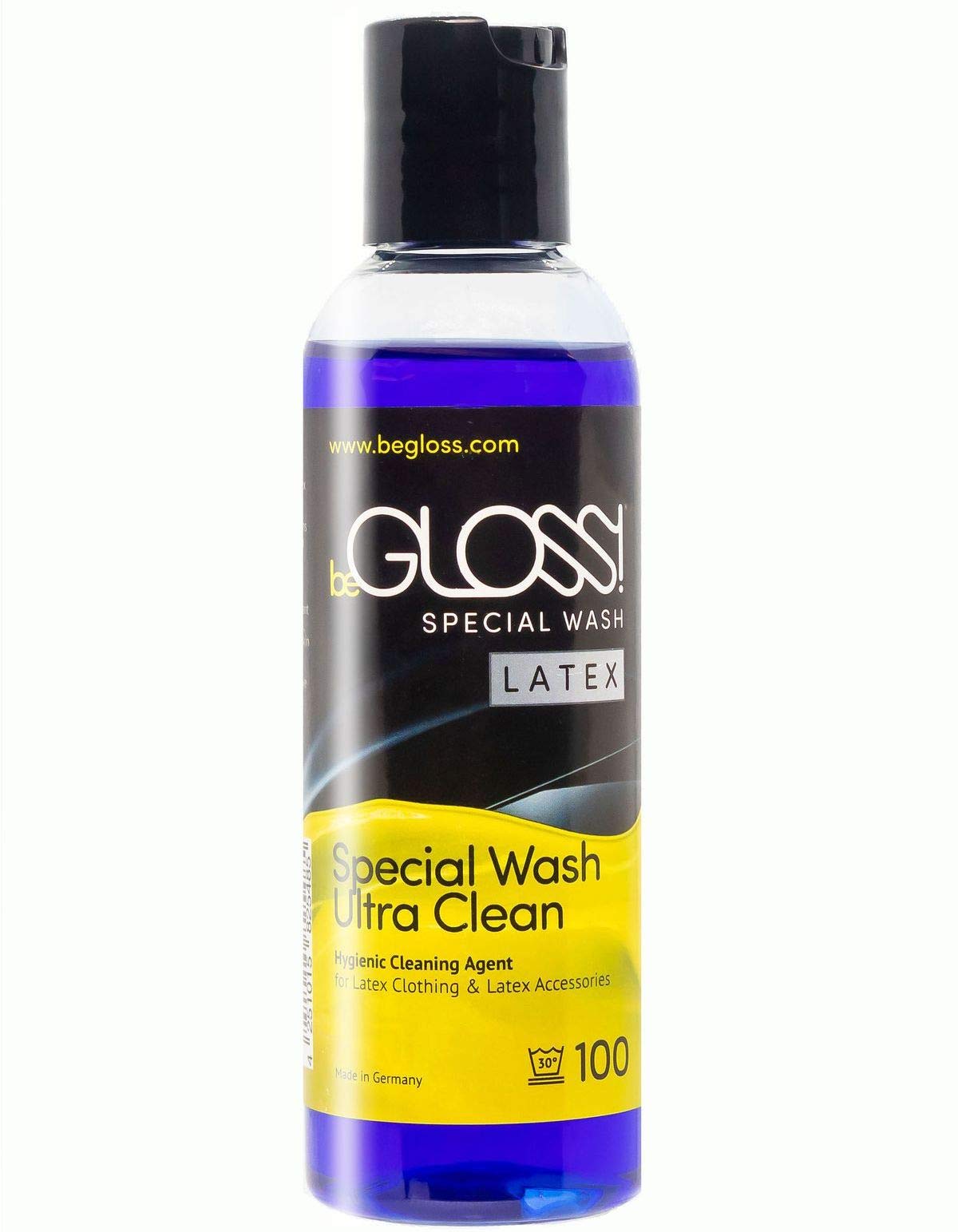 Begloss Special Wash 100ml - Premium Latex Cleaner for Latex Clothing & Accessories - Gentle Cleaning for Latex Dresses, Catsuits & Shiny Garments - Perfect for Fetish Wear, Cosplay & BDSM Fashion Care