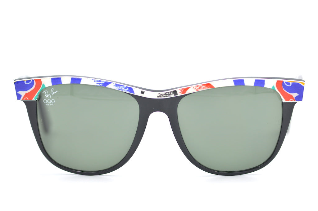 RayBan 1992 Barcelona Olympics Limited Edition Sunglasses - Vintage Collector's Item for Sports Fans & Fashion Enthusiasts - Perfect for Outdoor Events, Travel & Retro Style