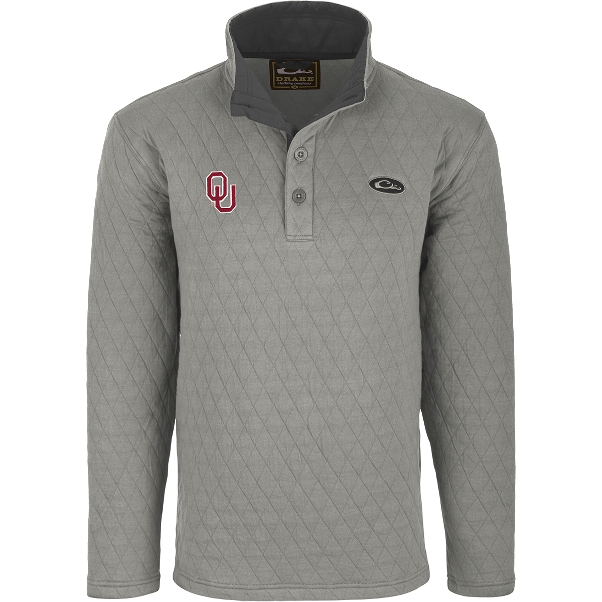 Oklahoma Delta Quilted 1/4 Snap Sweatshirt - Comfortable Pullover for College Students & Sorority Sisters - Perfect for Campus Life, Game Days & Sisterhood Events
