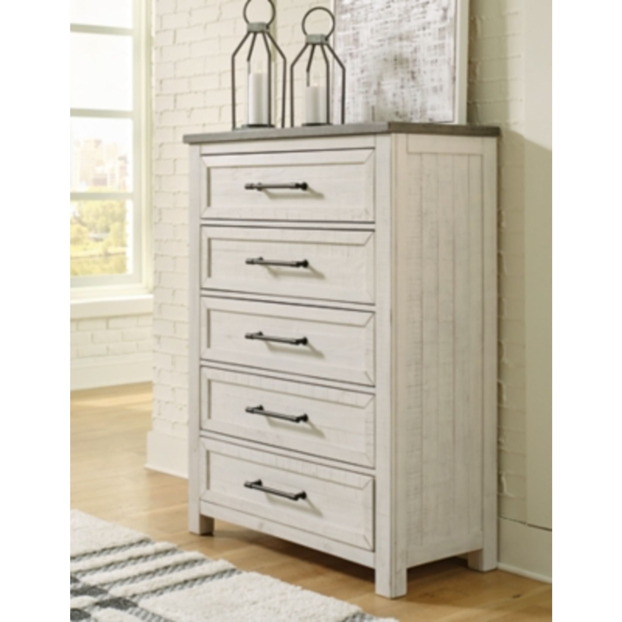 Brewgan Chest Two Tone - Stylish Storage Solution for Home, Office, or Dorm Organization | Durable & Versatile Furniture for Modern Living