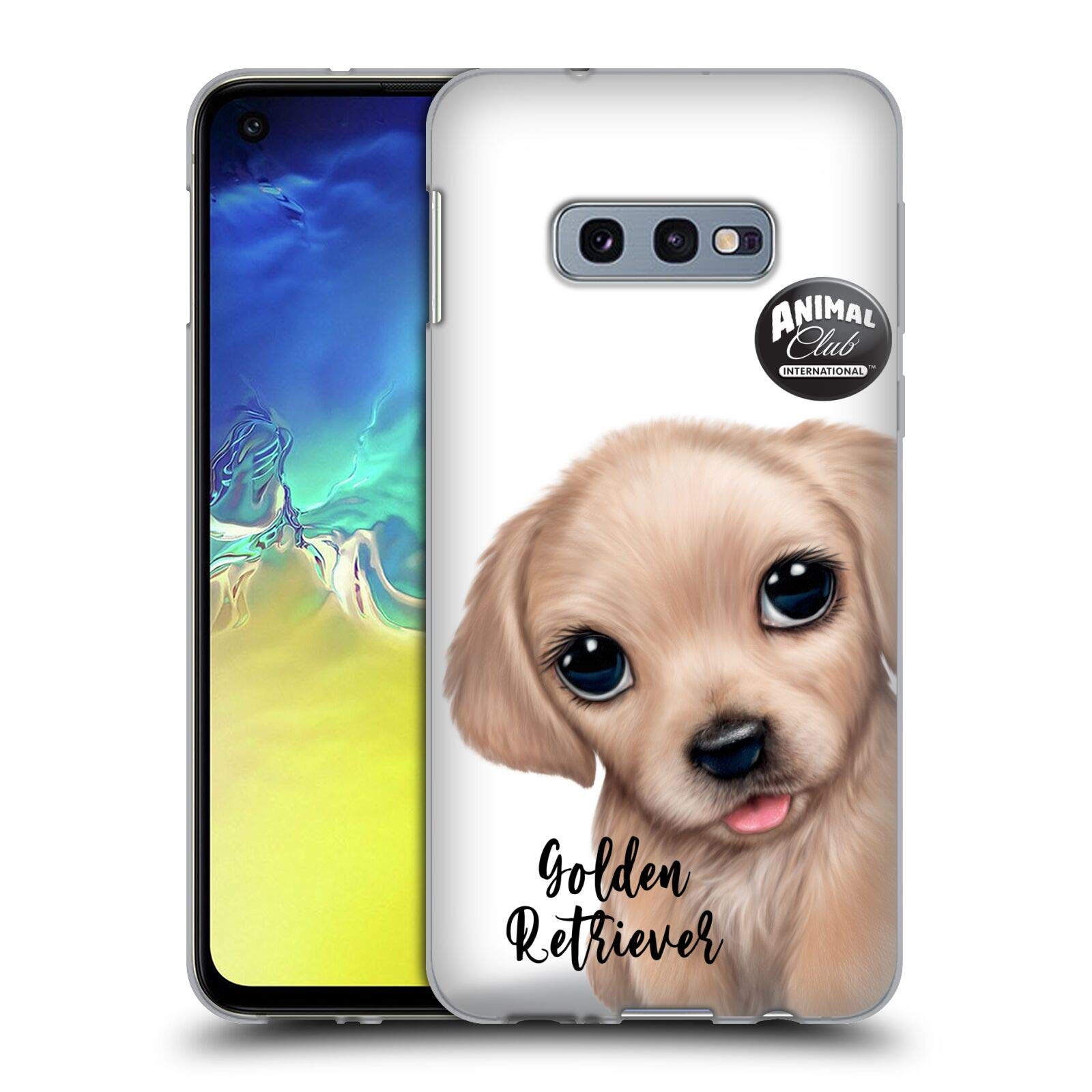 Head Case Designs Officially Licensed Animal Club Golden Retriever Soft Gel Case for Samsung Galaxy S10e - Perfect for Dog Lovers and Outdoor Adventures