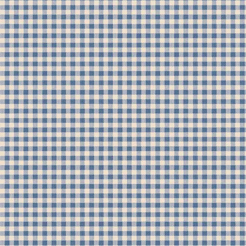 Tilda Summer 160073 Gingham Blue Scrapbooking Paper - Perfect for DIY Cards, Photo Albums, and Memory Books