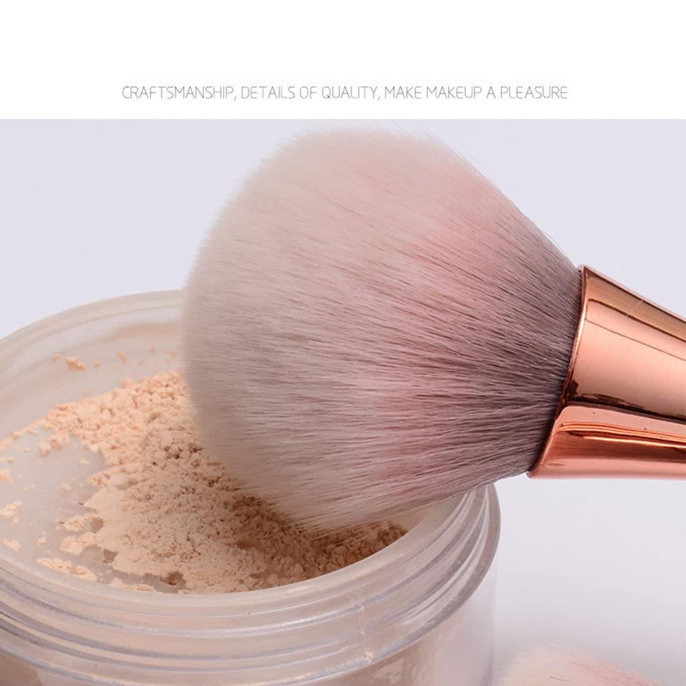 10pcs Synthetic Makeup Brush Set - Foundation, Blush & Eyeshadow for Flawless Beauty