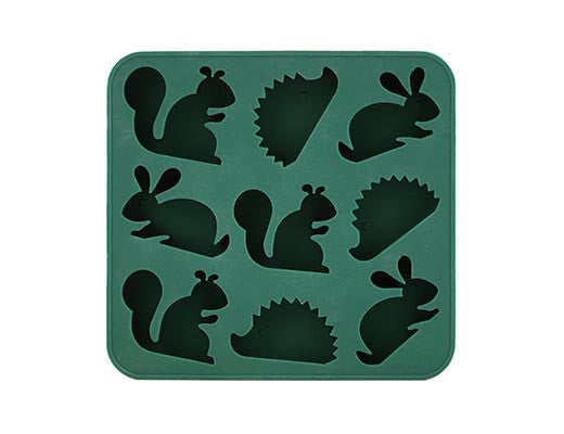 Kikkerland Woodland Ice Cube Tray - Silicone Ice Mold for Whiskey, Cocktails & Beverages - Perfect for Parties, Home Bars & Outdoor Gatherings