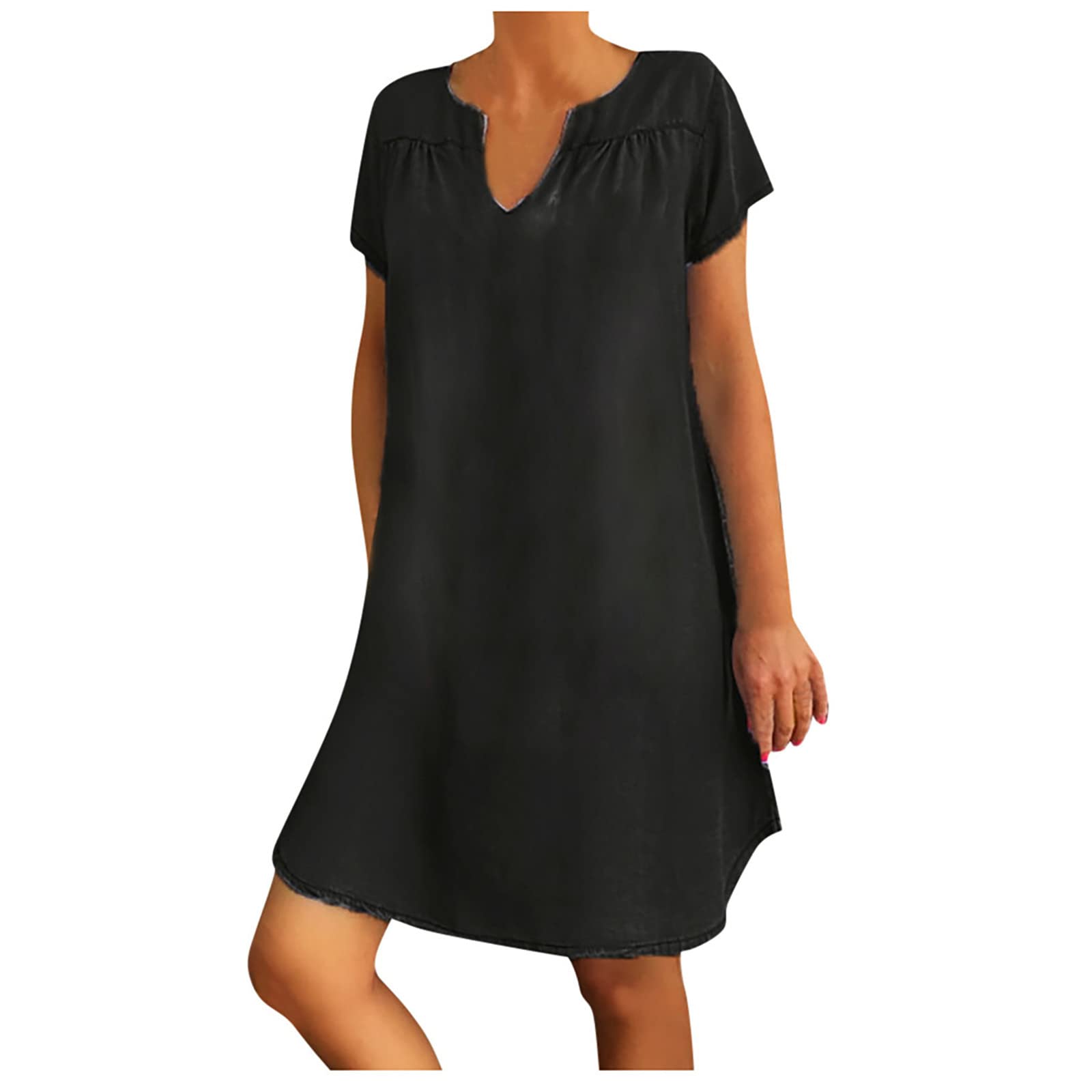 Women's Button Down Long Sleeve Shirt Dress - Loose Fitted Maxi Dress with Pockets | Casual Flowy Dress for Everyday Wear, Office, Date Night & Vacation