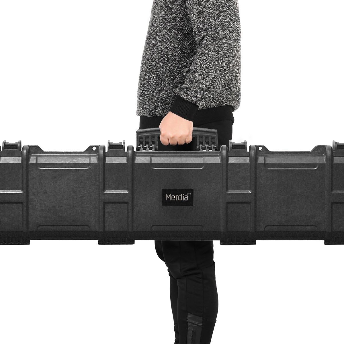 Premium Hard Locking Rifle Case with Intensive Convoluted Foam - Ultra Protective Gun Storage for AR-15, Shotguns & Firearms | Secure Travel & Home Defense | Hunting & Shooting Range Accessories