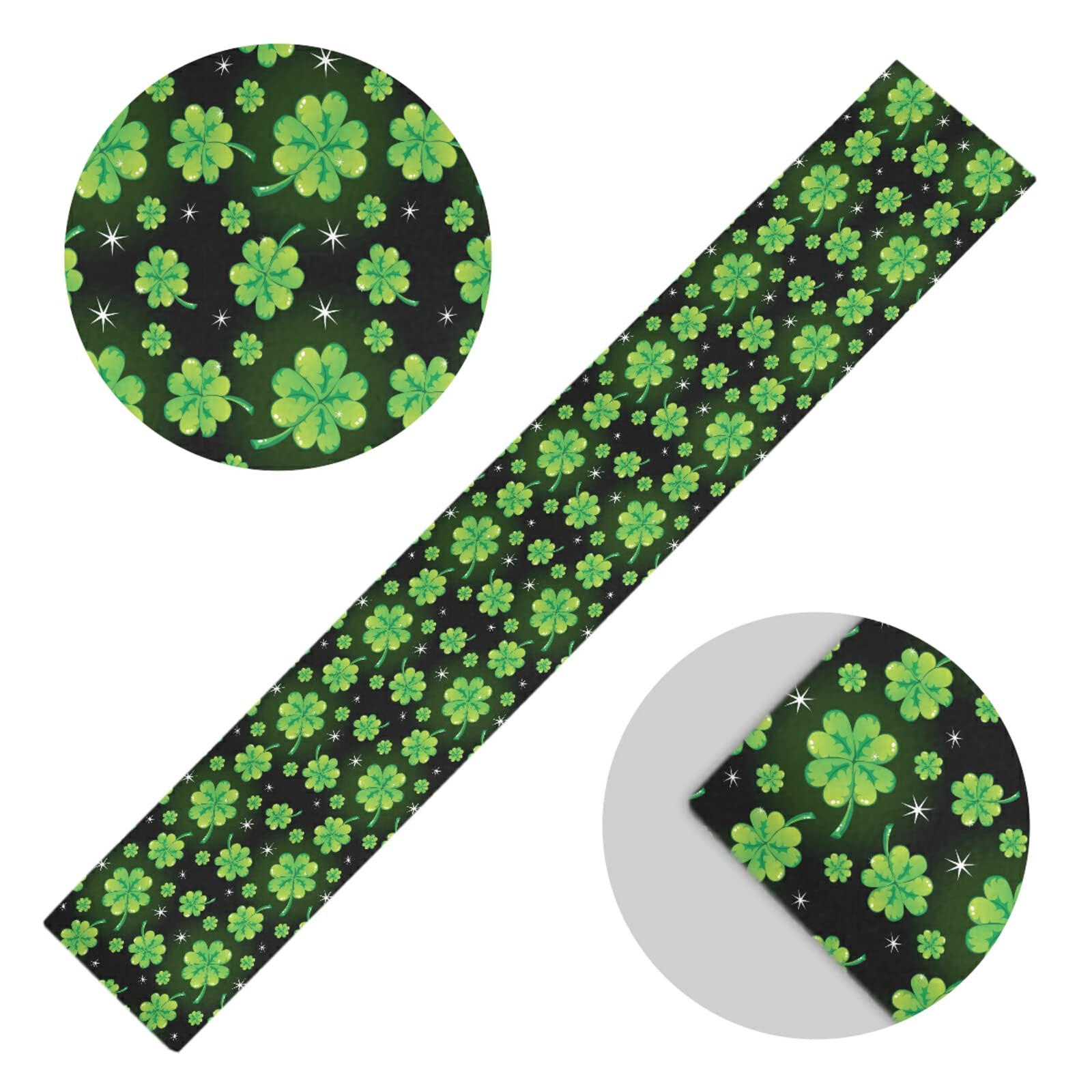 70 Inch Saint Patrick's Day Table Runner - Irish Shamrock Green Pattern Spring Dining Table Decor for Kitchen, Holiday & Home | Perfect for St. Patrick's Celebrations, Spring Parties & Seasonal Home Decor