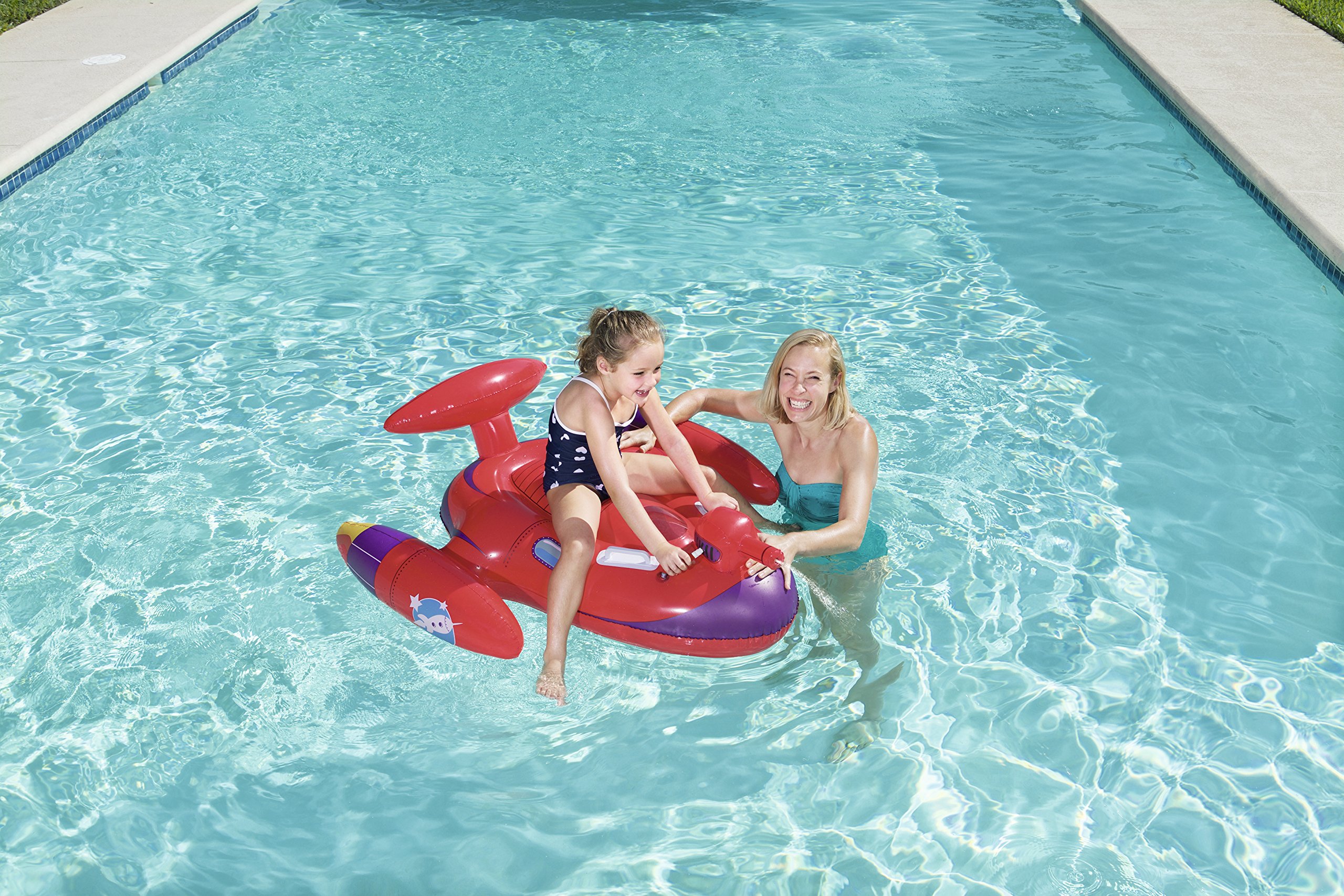 Bestway Inflatable Space Splasher Water Slide - Fun Outdoor Play for Kids, Backyard Summer Party & Pool Games
