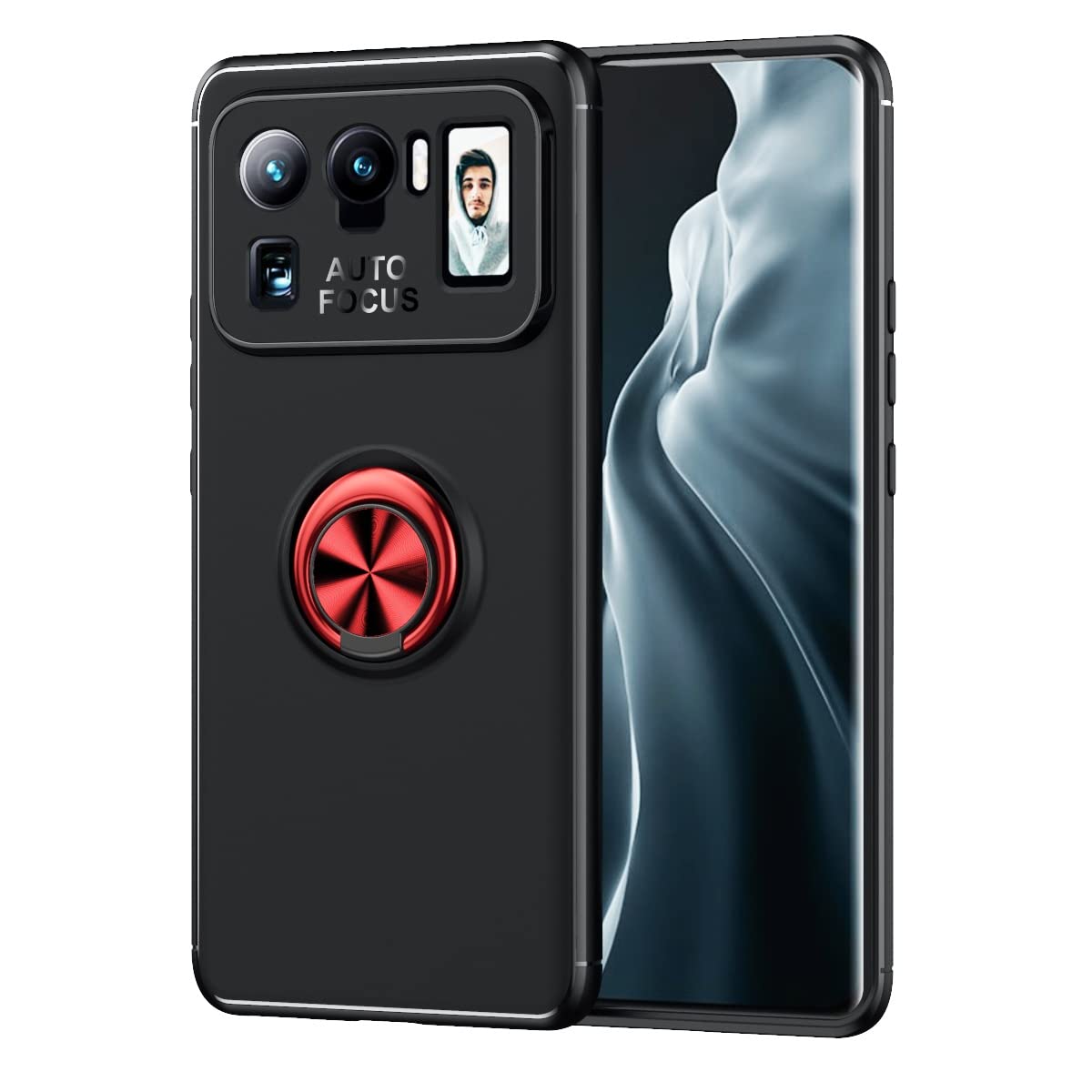 Slim Shockproof TPU Phone Case for Xiaomi Mi 11 Ultra with 360° Rotating Magnetic Kickstand - Heat Dissipation & Anti-Fall Protection - Perfect for Work, Travel & Outdoor Activities