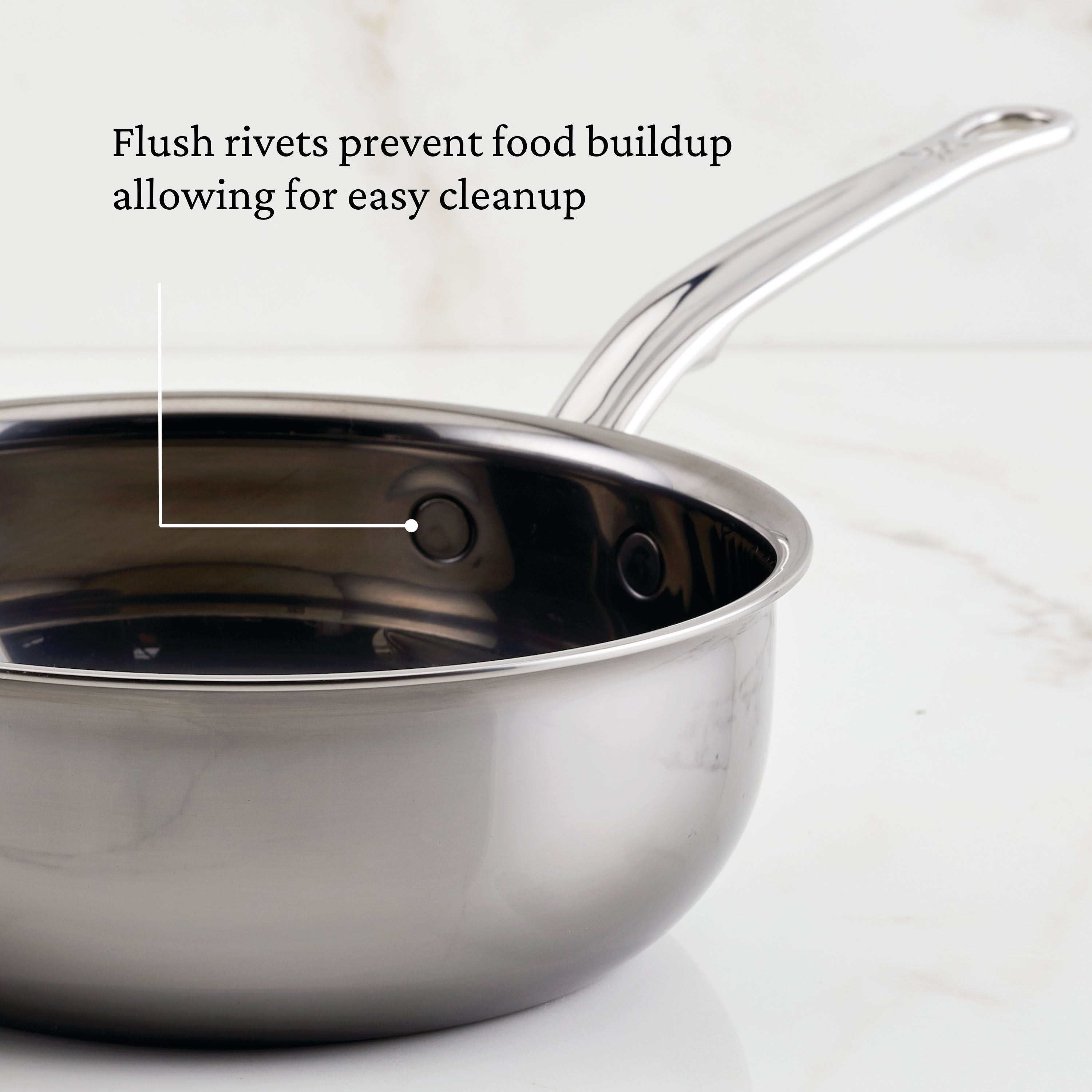 Hestan Nanobond Nonstick Covered Saucier Pan 2.0 Quart (20cm) - Premium Induction Compatible Sauce Pan for Cooking, Sauteing & Simmering Soups, Sauces, and Stews