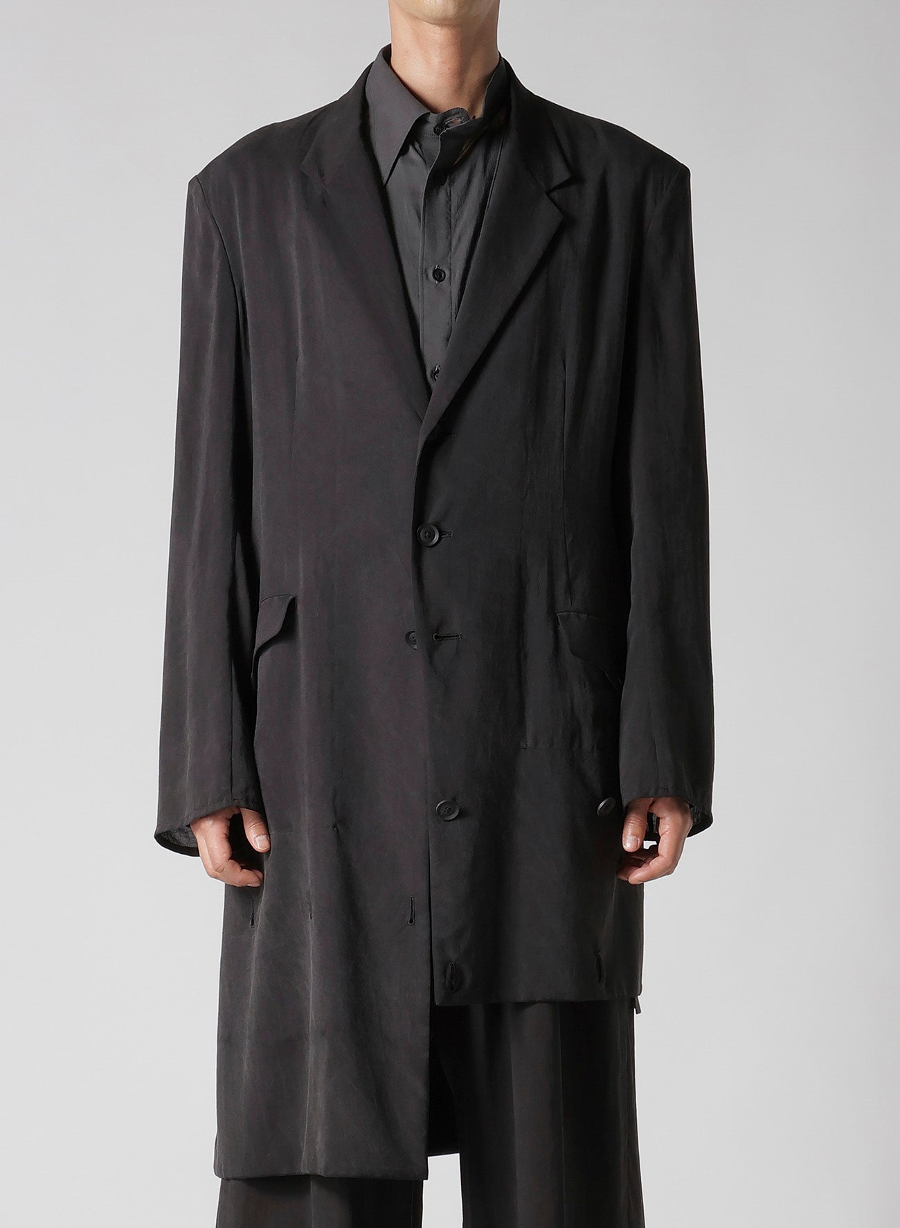 Ozone Hem Button Detail Jacket - Stylish Women's Outerwear for Casual & Office Wear | Eco-Friendly Cellulose Fabric
