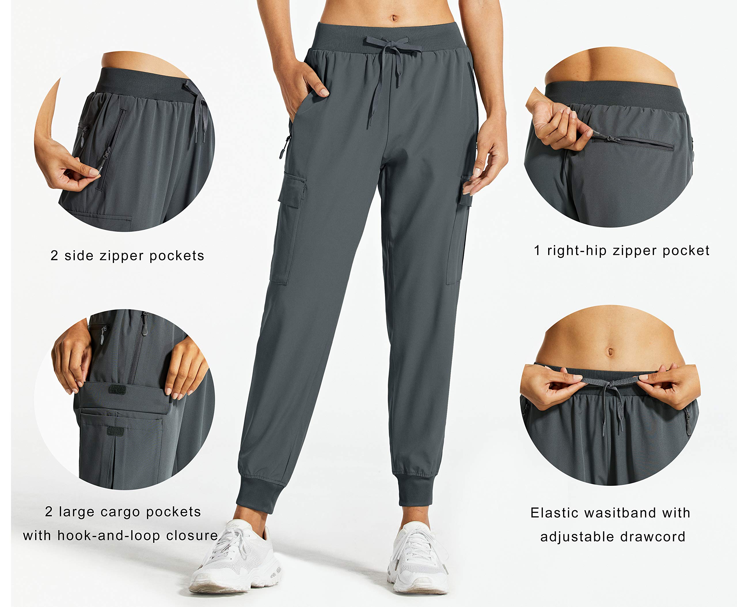 Libin Women's Cargo Joggers - Lightweight Quick Dry Hiking Pants for Athletic, Lounge & Travel | Petite/Regular/Tall Sizes | Perfect for Outdoor Adventures, Gym Workouts & Casual Wear