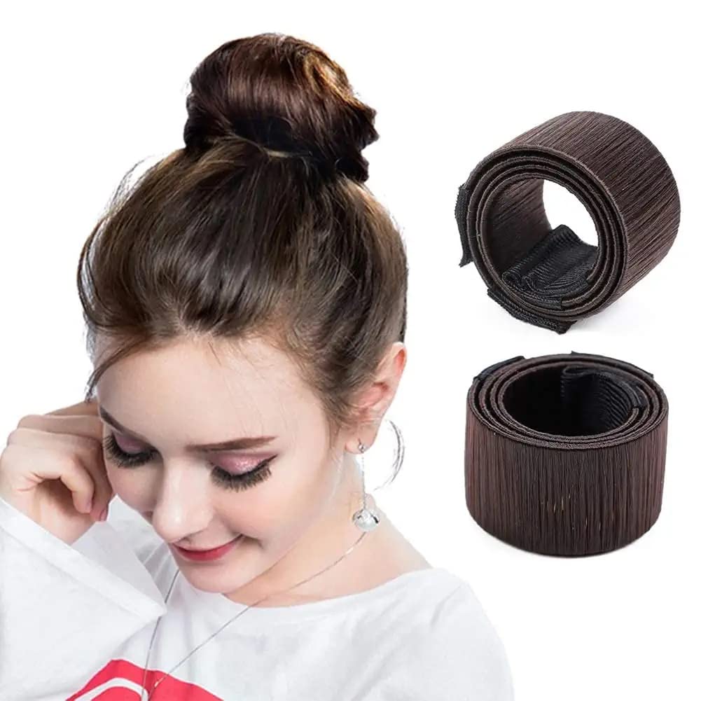 VSAKSH 2-Pack Professional Hair Bun Maker - Donut Bun Shaper for Ballet, Ballerina & Everyday Hairstyles - Easy Hair Styling Tool for Women & Kids - Perfect for Updos, Weddings & Dance Performances
