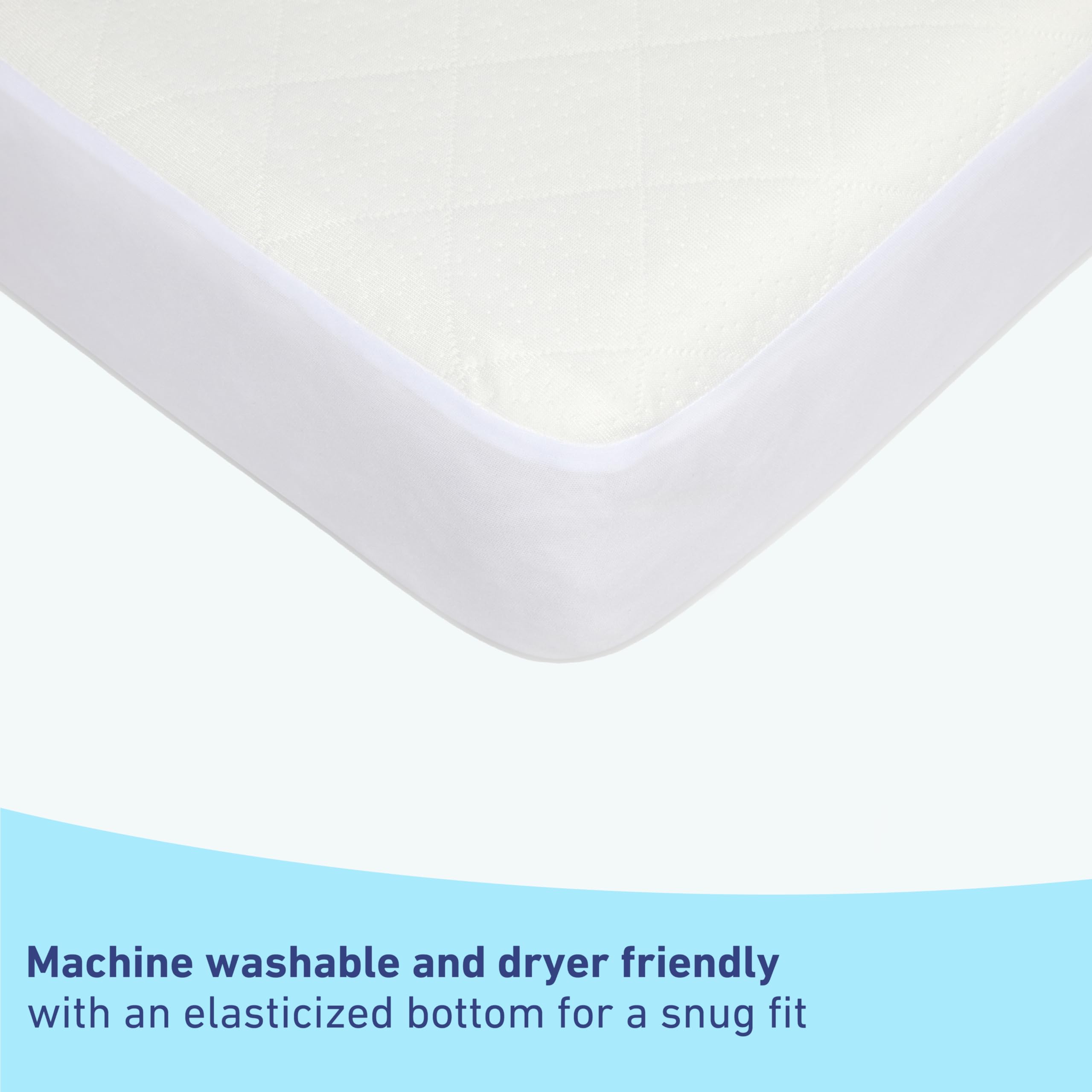 Graco Premium Crib Mattress & Waterproof Protector Set (2-Pack) - GREENGUARD Gold Certified Baby Crib Mattress & Toddler Mattress with Waterproof Cover - Fits Standard Cribs - Perfect for Nursery, Daycare & Travel Use