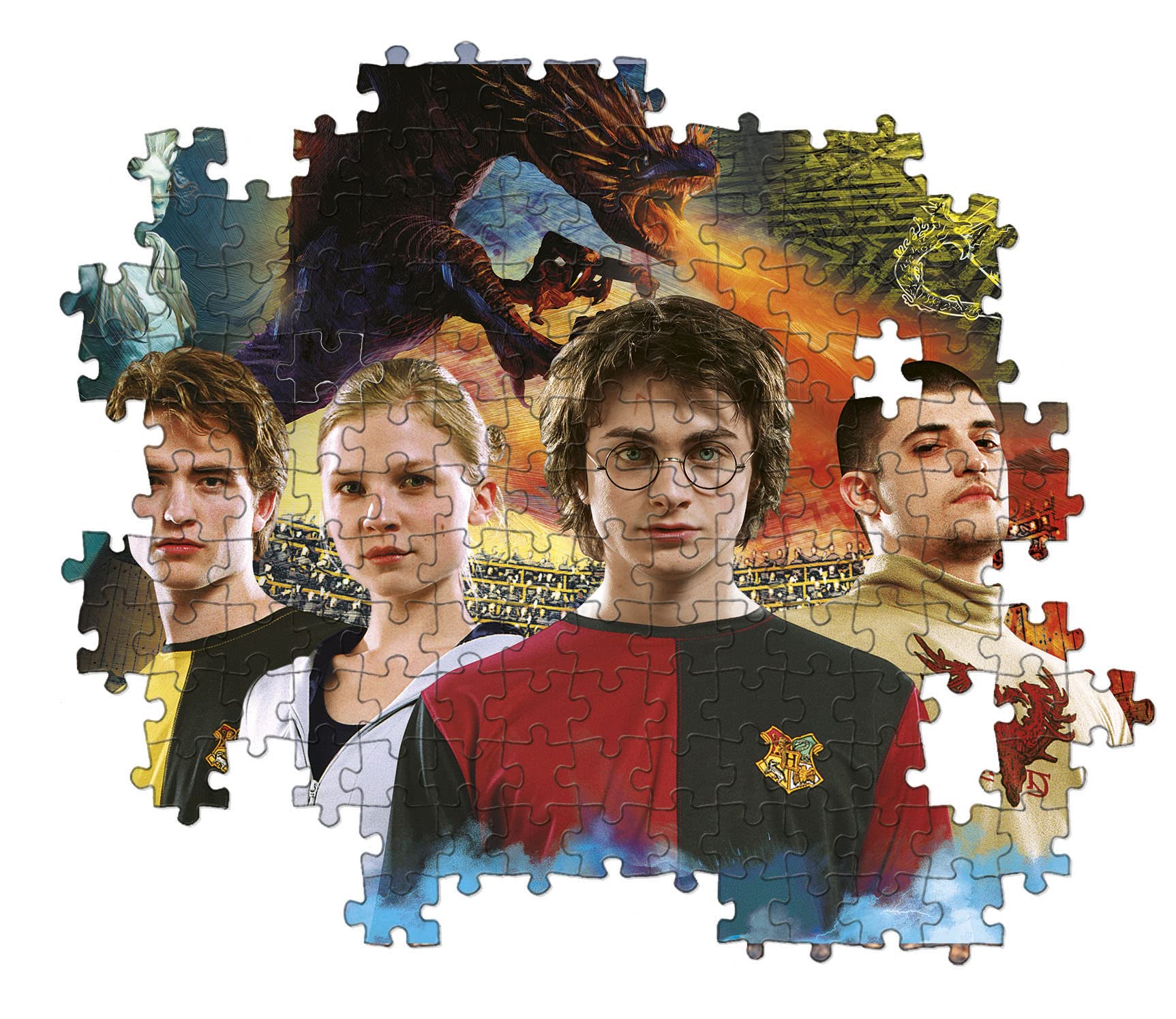 Harry Potter 1000-Piece Fantasy Puzzle for Adults - Clementoni 39656 - Officially Licensed Character Puzzle, Made in Italy - Perfect for Home Decor, Gift Giving & Relaxation