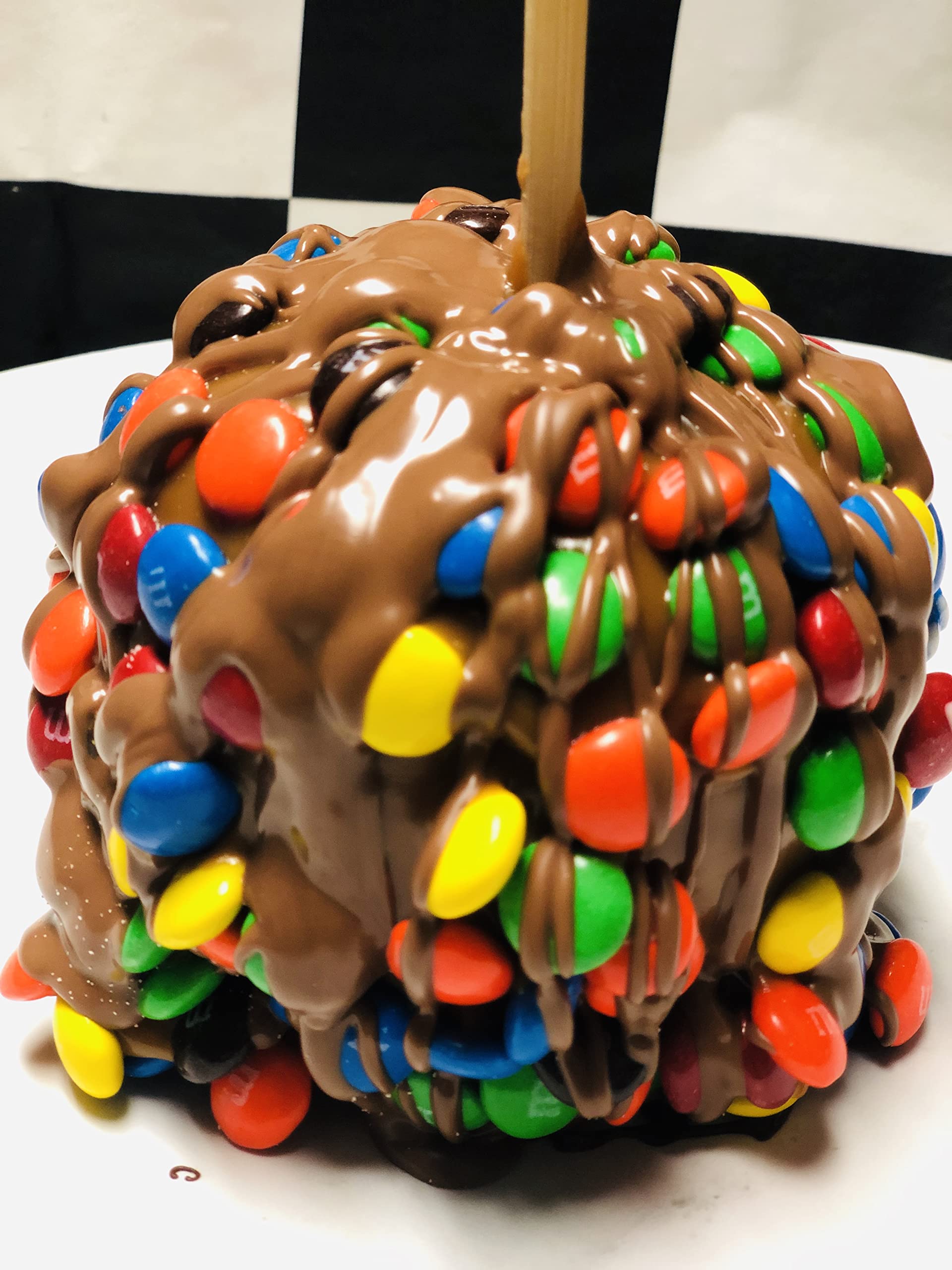 Gourmet Jumbo Caramel Apple with Chocolate - Perfect for Gifts & Parties