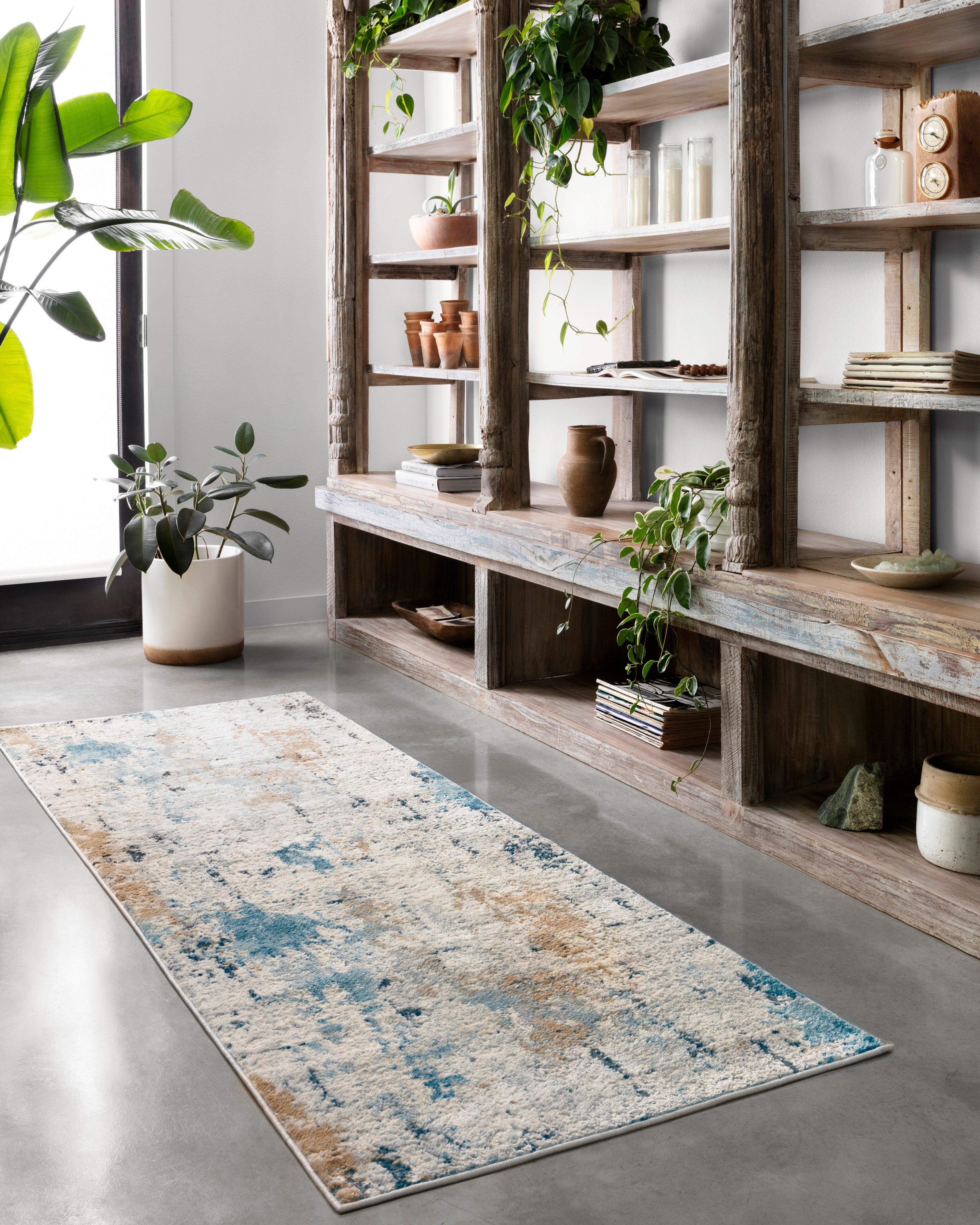 Premium Alchemy Stone Slate Rug - Natural Stone Floor Mat for Indoor & Outdoor Use - Perfect for Patio, Garden, Entryway, and Bathroom Decor