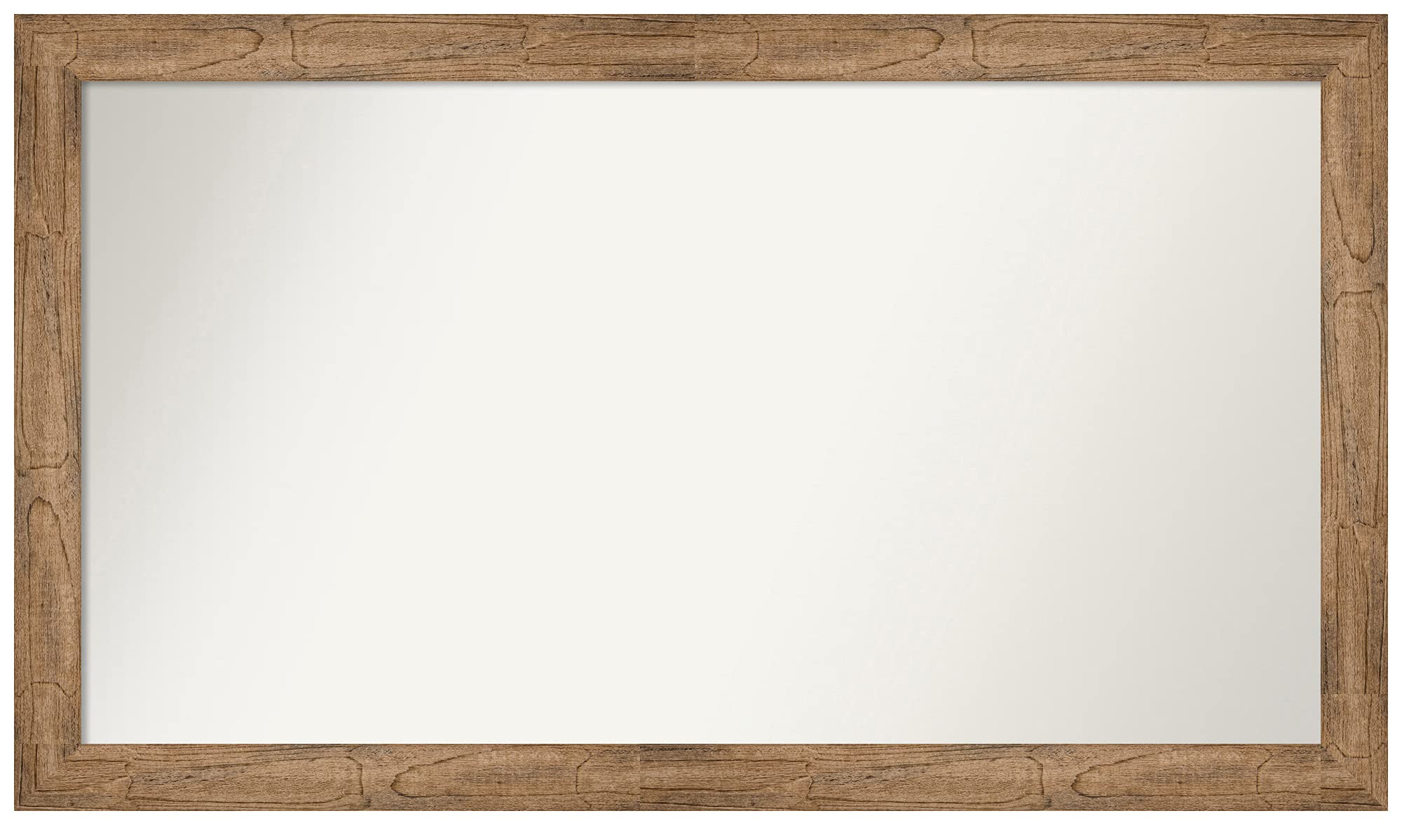 Amanti Art Custom Wall Mirror 23.5x40.5 Inches - Owl Brown Narrow Frame, Non-Beveled Edge, Multiple Size Options - Perfect for Bathroom, Bedroom & Entryway Decor