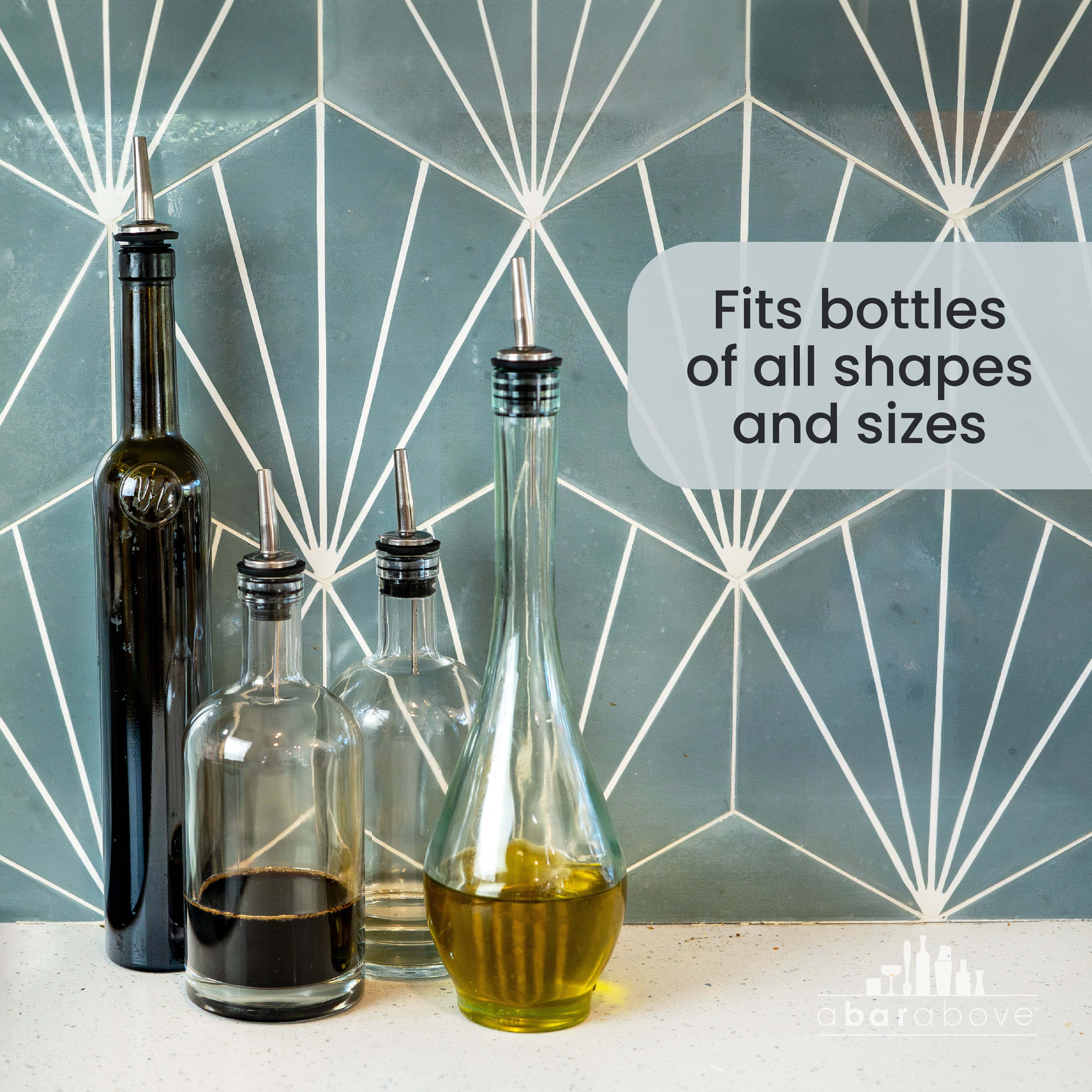 Premium Gold Pour Spout - Durable & Leak-Proof for Liquids, Essential for Bartending, Home Brewing & Kitchen Use