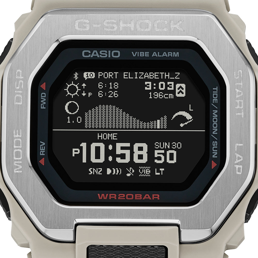 G Shock G Lide GBX100-8D Bluetooth Smartwatch with Tide Graph & Moon Data - Perfect for Surfing, Fishing & Outdoor Adventures