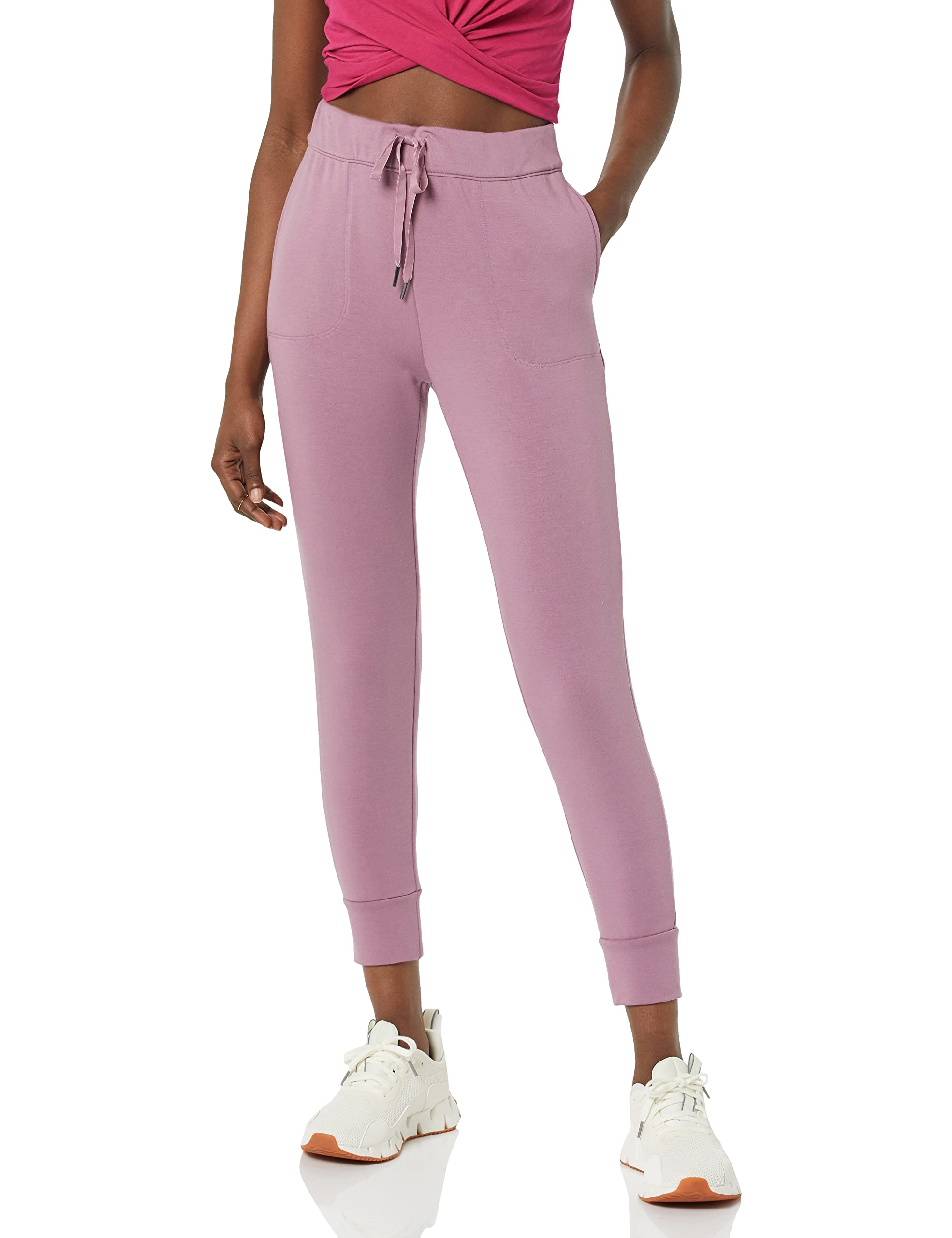 Core 10 Women's Cloud Soft Fleece Jogger Yoga Sweatpants - Cozy Lounge Pants for Yoga, Running, Workout & Relaxing at Home