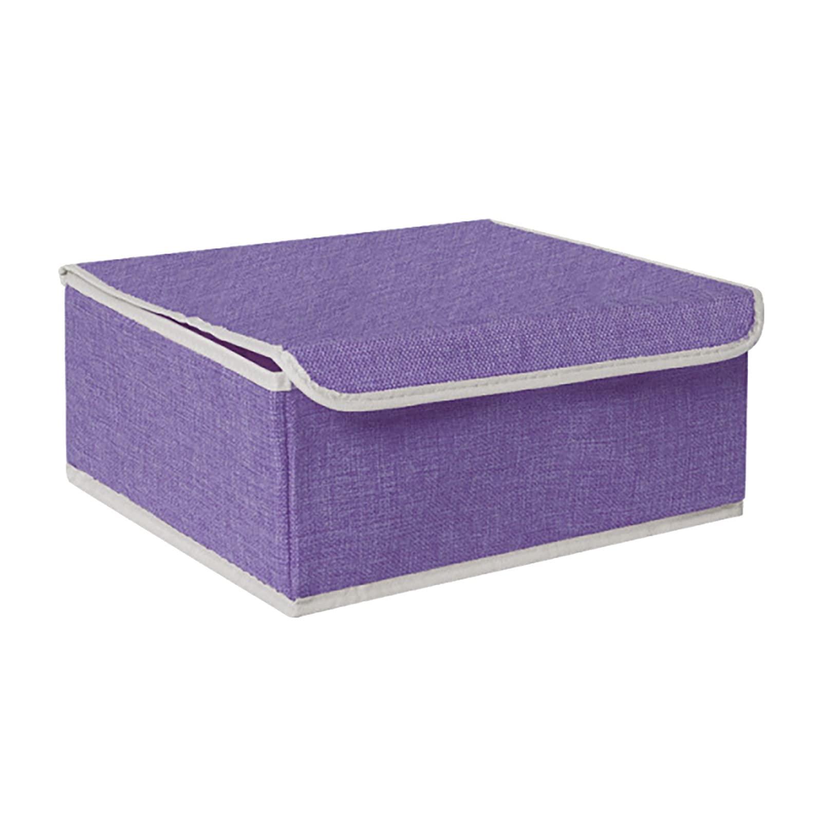 Foldable Bra & Underwear Storage Box - 13 Compartment Organizer for Socks, Lingerie & Laundry - Washable Plastic Storage Bag (Purple, One Size) | Perfect for Closet Organization, Travel & Home Storage Solutions