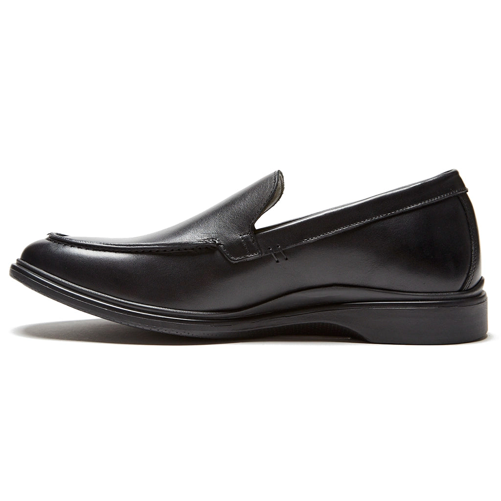 Premium Genuine Leather Loafer Shoes for Men - Classic Obsidian Black Slip-On Comfortable Casual Dress Shoes | Perfect for Office, Business, Wedding & Daily Wear