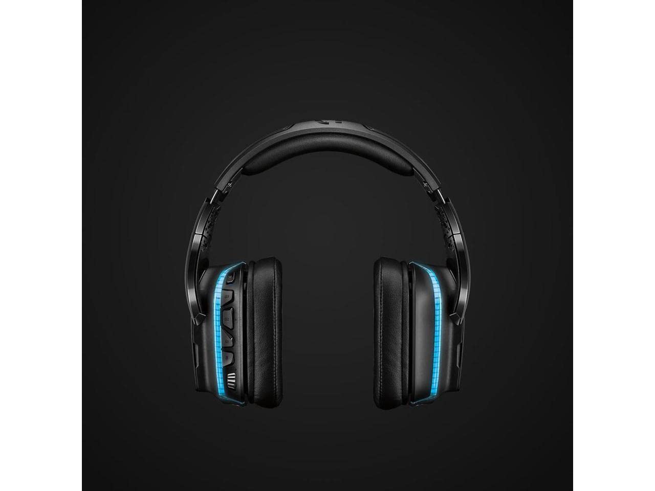 Logitech G935 Wireless Gaming Headset with DTS:X 7.1 Surround Sound, LIGHTSYNC RGB Lighting - Black & Blue (Renewed) - Perfect for PC Gaming, Streaming & Esports