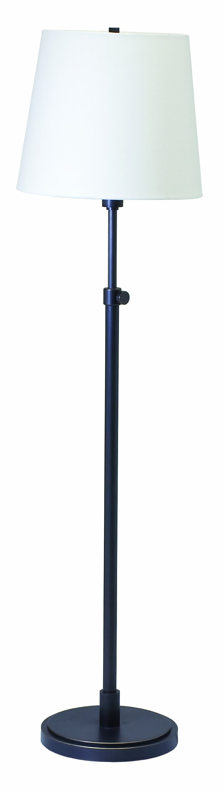 House Of Troy TH701-OB Adjustable Floor Lamp - Oil Rubbed Bronze with Off-White Linen Shade | Portable Reading Light for Living Room, Bedroom & Office | Modern Home Decor Lighting