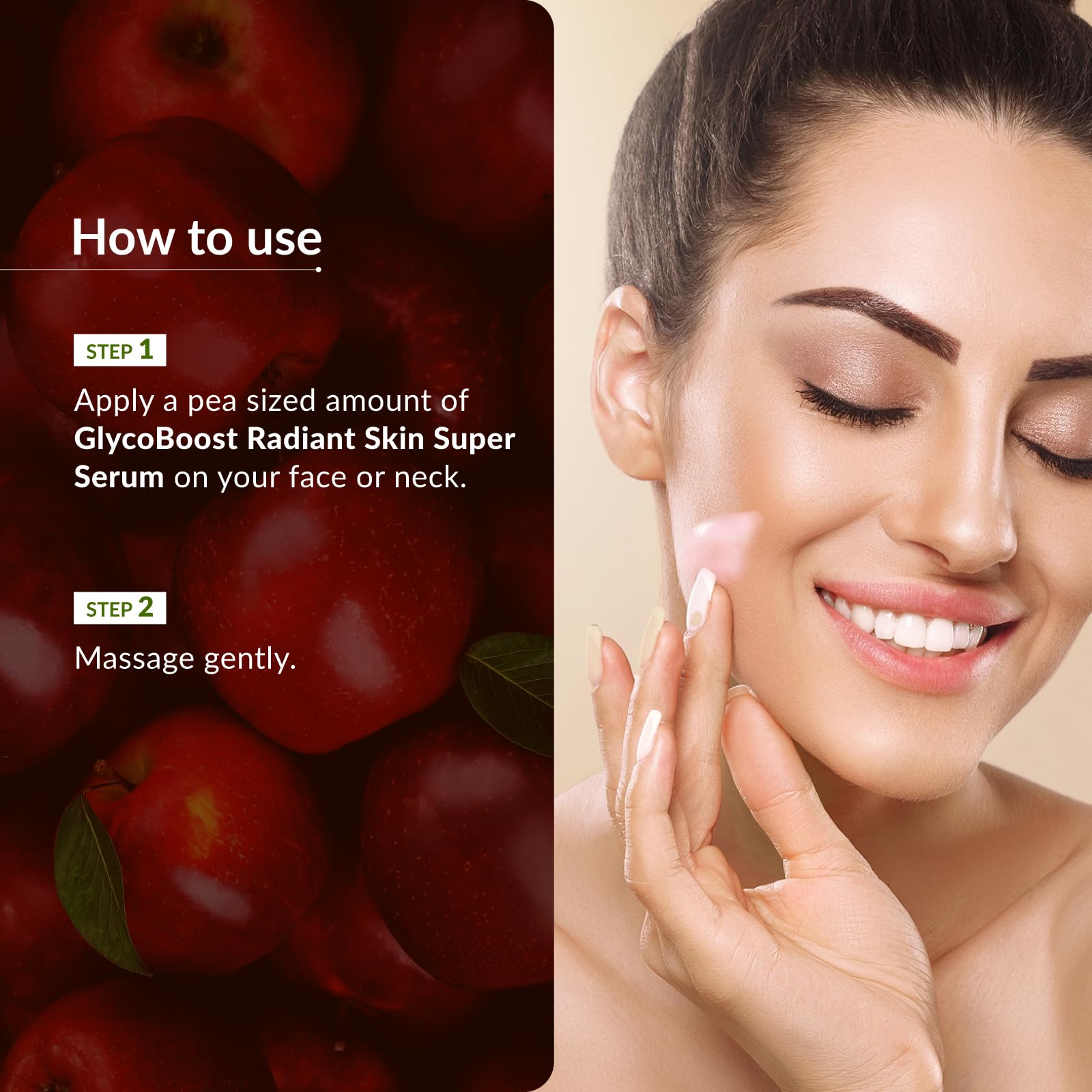 Lotus Botanicals GlycoBoost Radiant Skin Super Serum with Red Apple & Glycolic Acid | 30ml | Brightening & Exfoliating Face Treatment for Glowing Skin | Perfect for Nighttime Skincare Routine & Anti-Aging Care