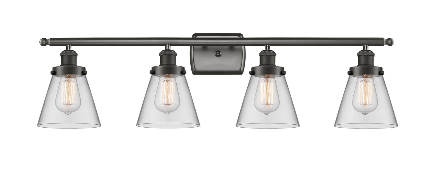 Ballston Collection Innovations 916-4W-OB-G62 4-Light Bathroom Vanity Light Fixture - Modern Lighting for Bathroom, Powder Room & Dressing Area