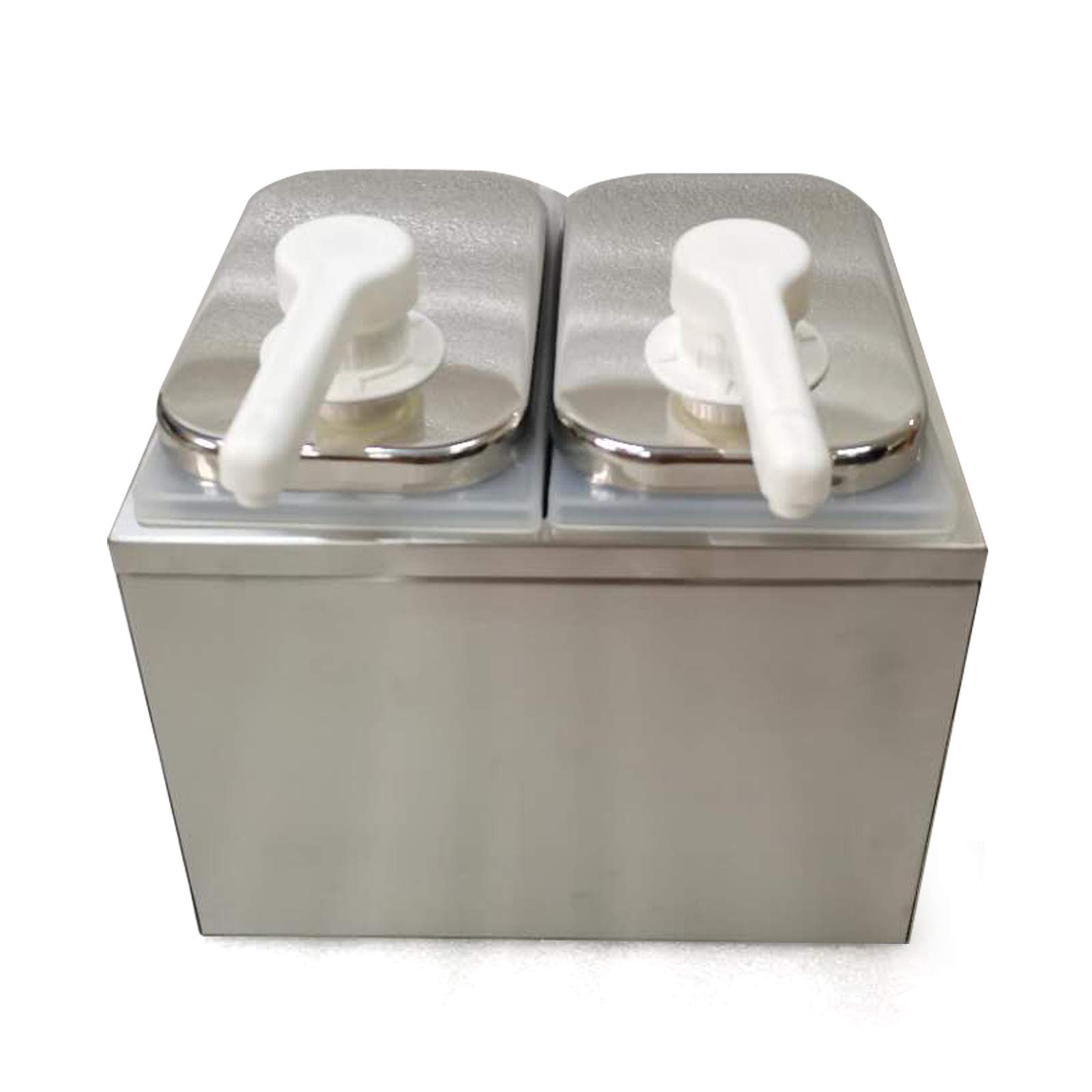 Stainless Steel Sauce Pump Dispenser for Ketchup, Salad & Jam - 2 Head