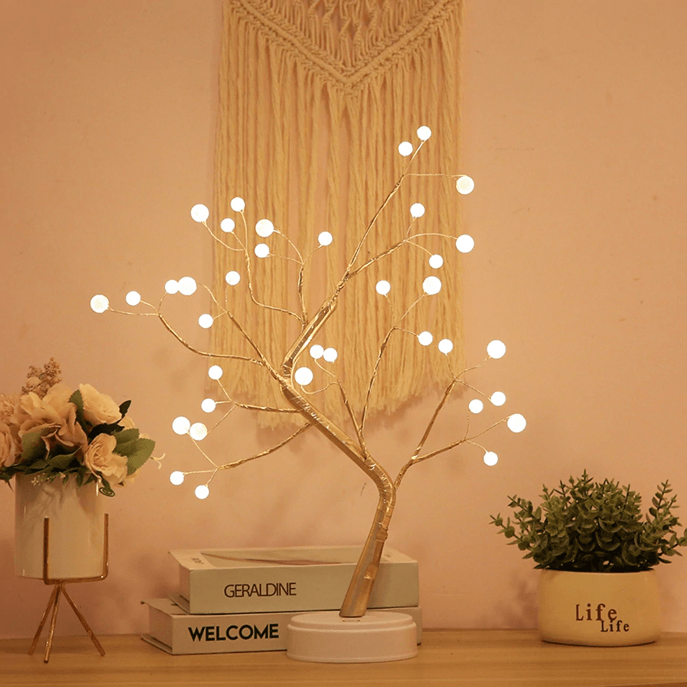 LED Bonsai Spirit Tree - Artificial Decorative Light Up Plant for Home, Office & Zen Garden Decor - Perfect for Meditation Rooms, Gift Giving & Feng Shui