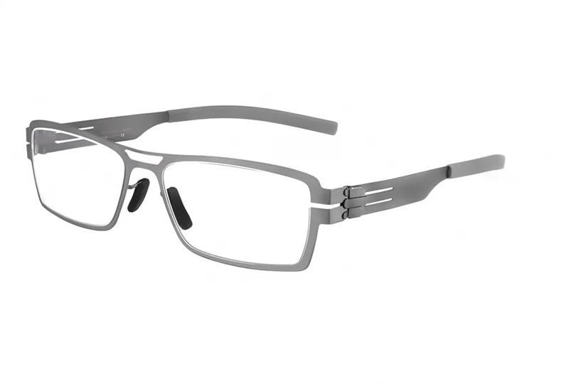 Aimee Unisex Full Rim Square Screwless Stainless Steel Eyeglasses Frame 1173 - Lightweight Durable Glasses for Men & Women, Perfect for Reading, Working & Daily Wear