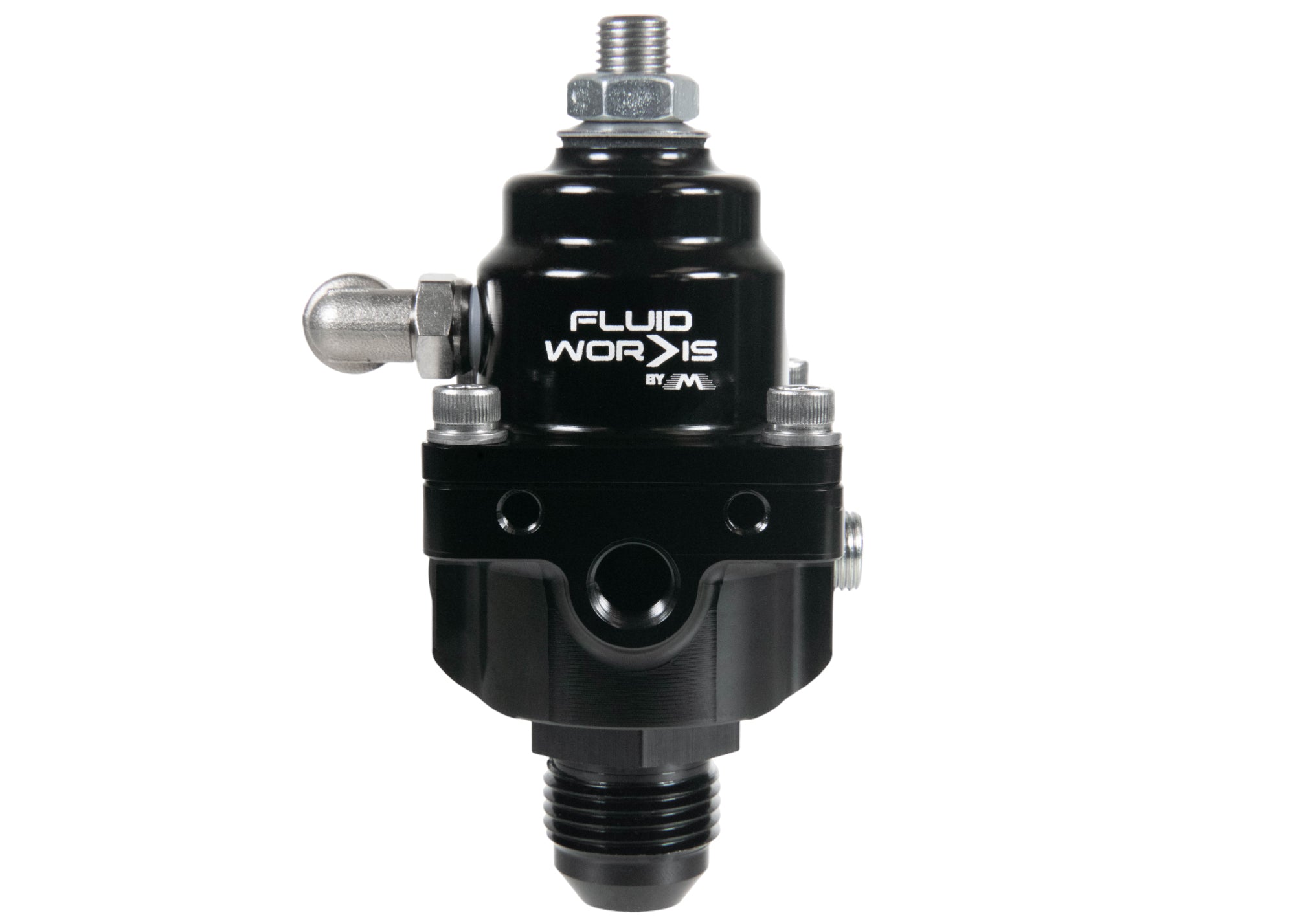 Fluidworks 1-10 GPM Fuel Pressure Regulator 35-70 PSI with Front Loader Fittings - Compatible with Tractors, Trucks & Heavy Equipment