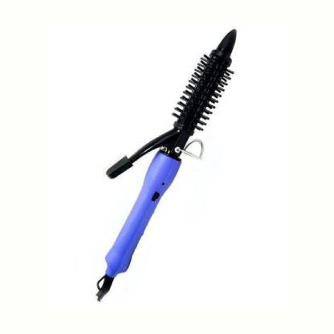 Ceramic Hair Curler for Women - Adjustable Temperature Styling Iron with Medium Blue Design - Perfect for Home, Salon & Travel Use