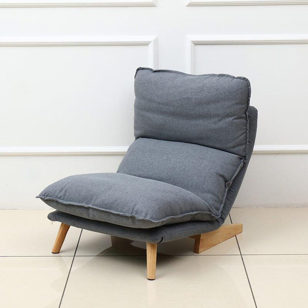 Zhirong Adjustable Folding Sofa Lounge Chair - Convertible Floor Sofa Bed for Living Room, Bedroom, Dorm - Comfortable Lazy Sofa for Relaxing, Reading & Napping (Beige) - Perfect for Small Spaces, Movie Nights & Guest Accommodation
