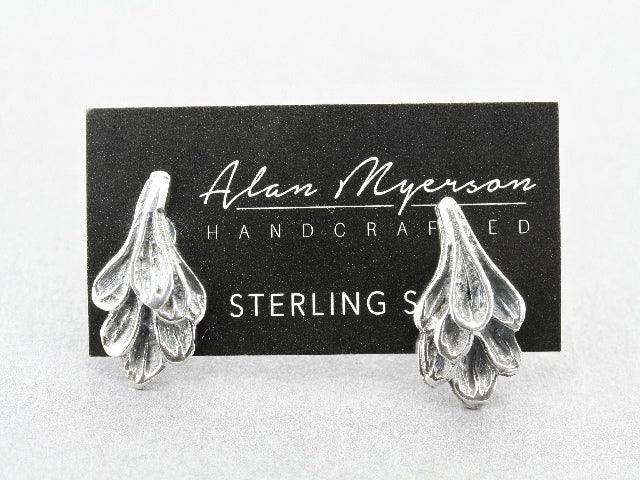 Layered Petal Stud Earrings - Sterling Silver 925 Hypoallergenic for Women - Perfect for Everyday Wear, Parties & Gifts