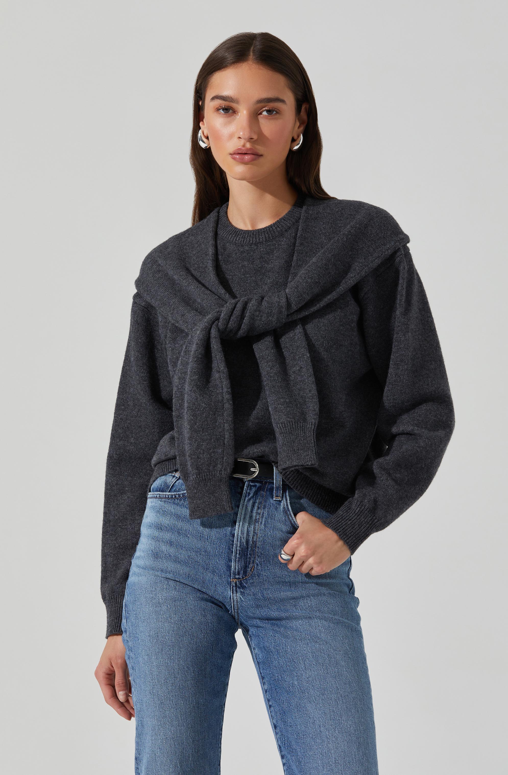 Delrin Double Layered Sweater for Women - Warm Winter Knit Pullover with Soft Fabric - Perfect for Office, Casual Outfits and Cold Weather