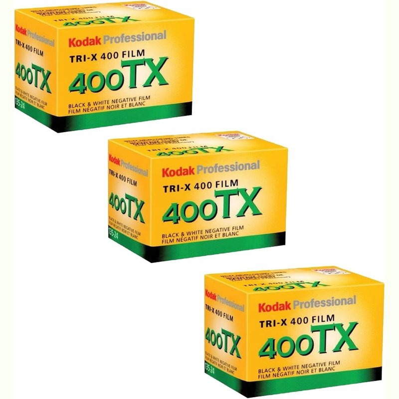 Kodak Tri-X 400TX Professional Black & White Film ISO 400, 35mm, 24 Exposures, 3 Pack – Perfect for Street Photography, Low Light Shooting & Film Enthusiasts