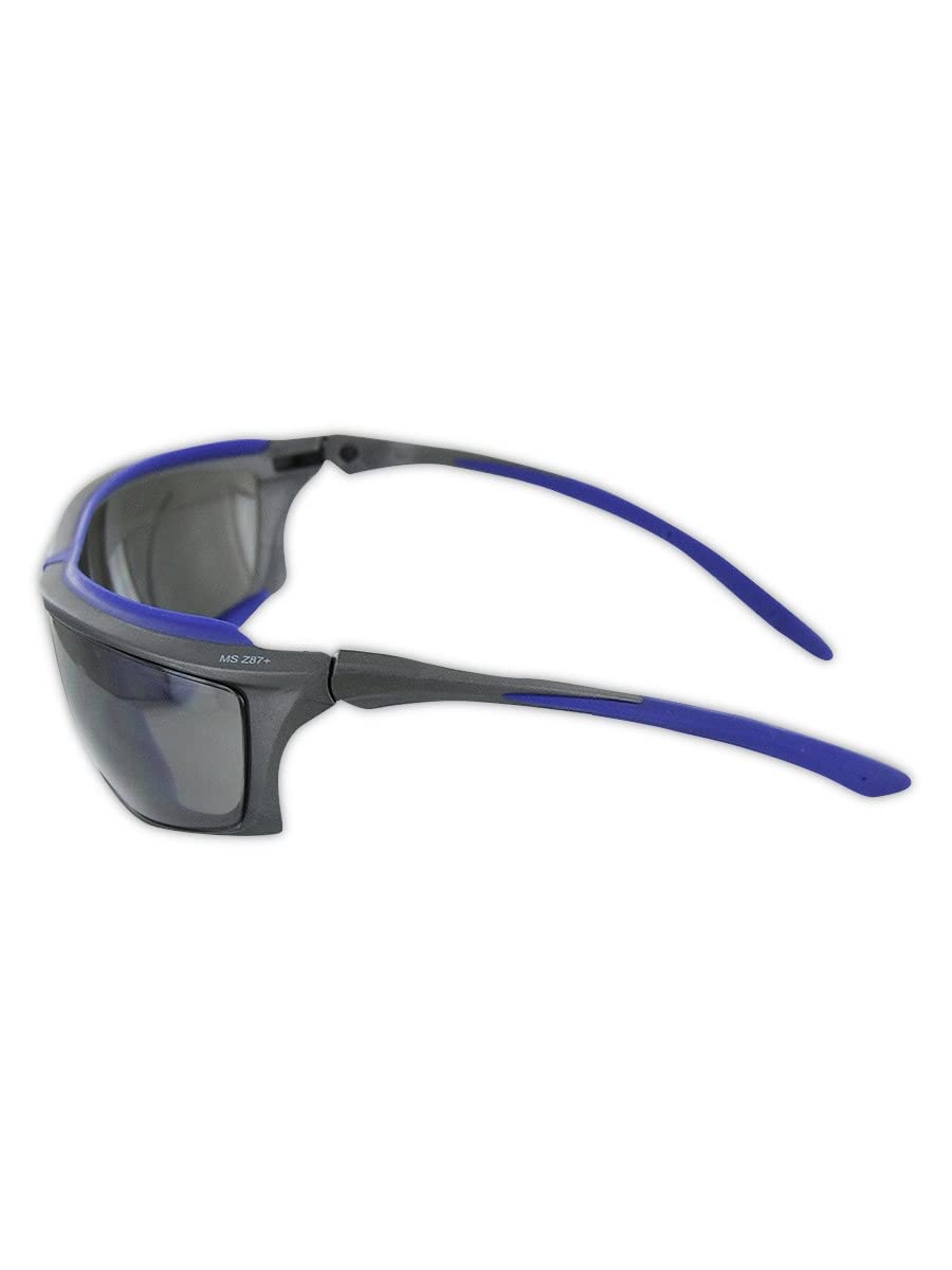 24 Pairs MAGID Impact Resistant Anti-Fog Safety Glasses with TPR Cushion & Shaded Lenses - Perfect for Construction, Woodworking, and Outdoor Work