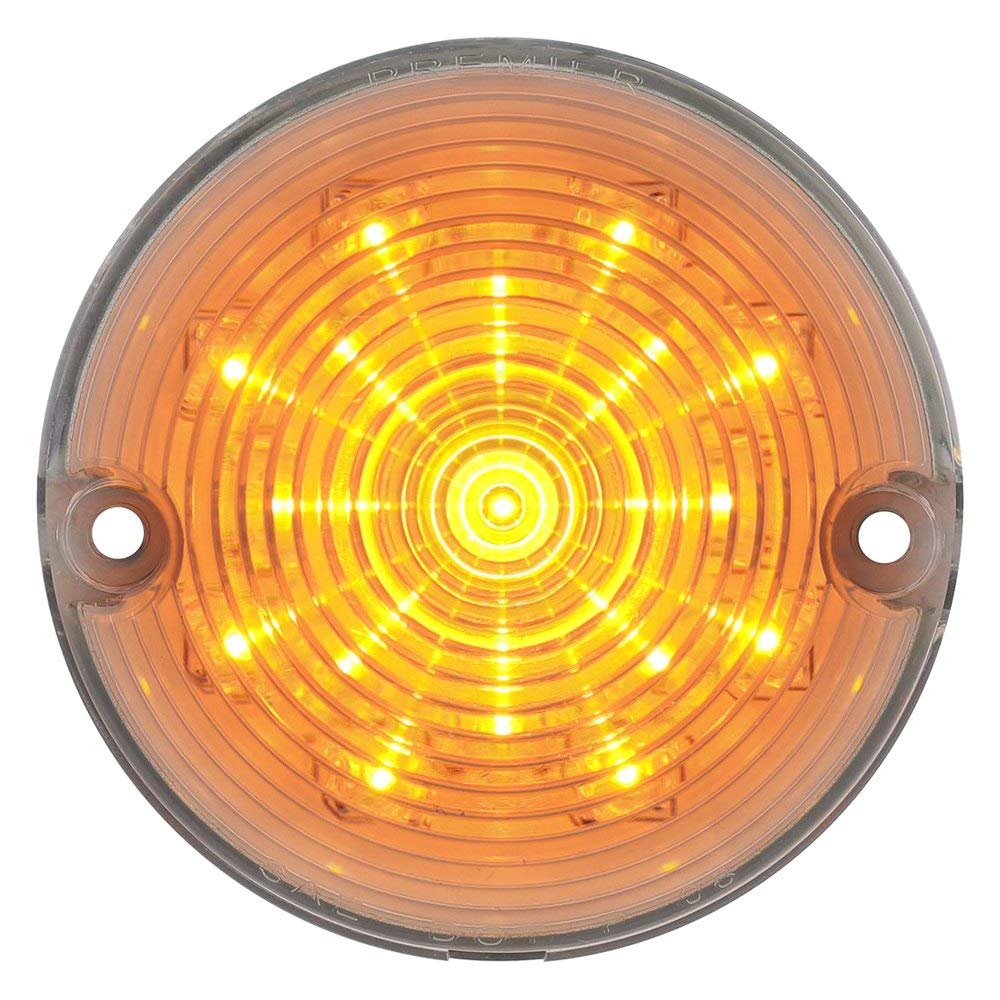 United Pacific CPL5702C 17 LED Turn Signal & Parking Light - Clear Lens with Amber LED - Compatible with 1957 Chevy Cars - Perfect for Classic Car Restoration & Vintage Auto Upgrades