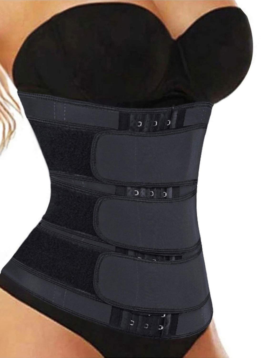 Acelitt Women's Waist Trainer Corset - Body Shaper for Weight Loss & Tummy Control - Adjustable Waist Cincher Belt (Sizes S-XXXL) - Perfect for Workouts, Postpartum Recovery & Everyday Slimming