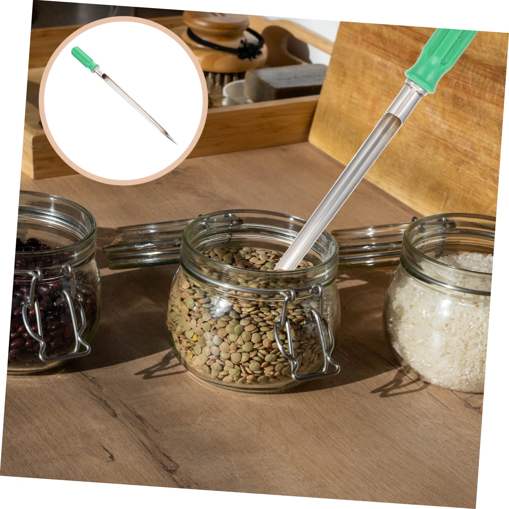10pcs Stainless Steel Grain Sampler Set - Closed Sampling Spear, Powder Tube Scoop & Spatula for Rice, Corn, Sorghum - Perfect for Food Industry, Agriculture & Home Kitchen Use