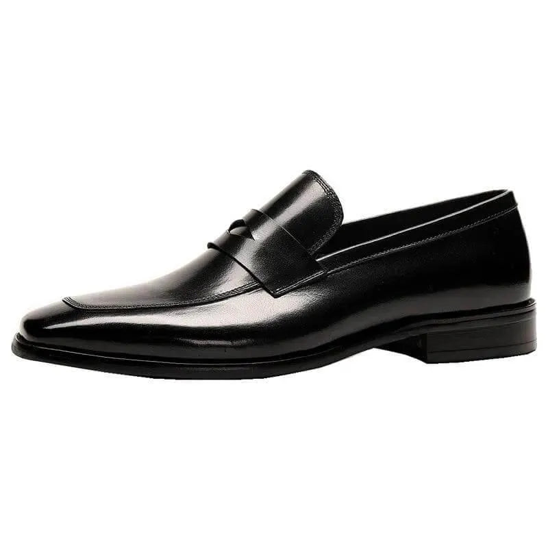 Premium Men's Alfredo Leather Penny Loafers - Classic & Comfortable Dress Shoes for Business, Casual & Formal Wear