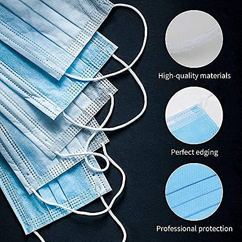 Skarink 3-Ply Disposable Surgical Face Masks for Men & Women - Breathable Protective Blue Masks (50 Pack) | Ideal for Hospitals, Clinics, Travel & Daily Protection