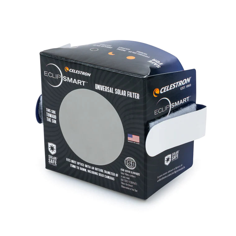 Eclipsmart Universal Solar Filter (44428) - Safe Solar Viewing for Telescopes, Binoculars & Cameras | Perfect for Solar Eclipses, Sun Observation & Astrophotography