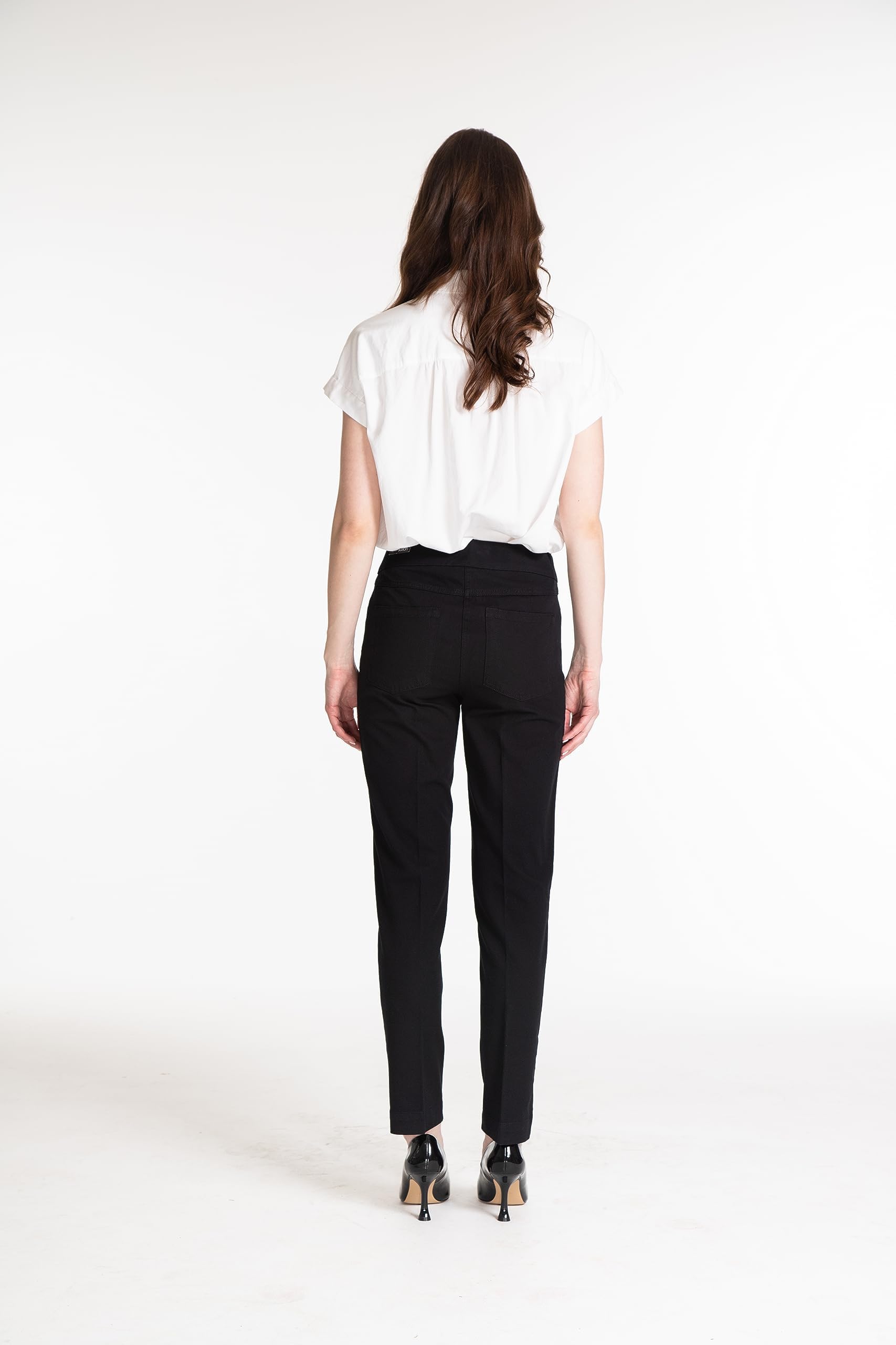 SLIM-SATION Women's Ankle Pants - Stretch Pull-On for Work & Travel
